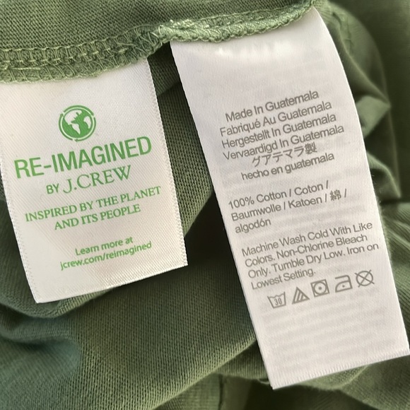 J. Crew Green Tee Shirt Dress Small NEW - Picture 7 of 7